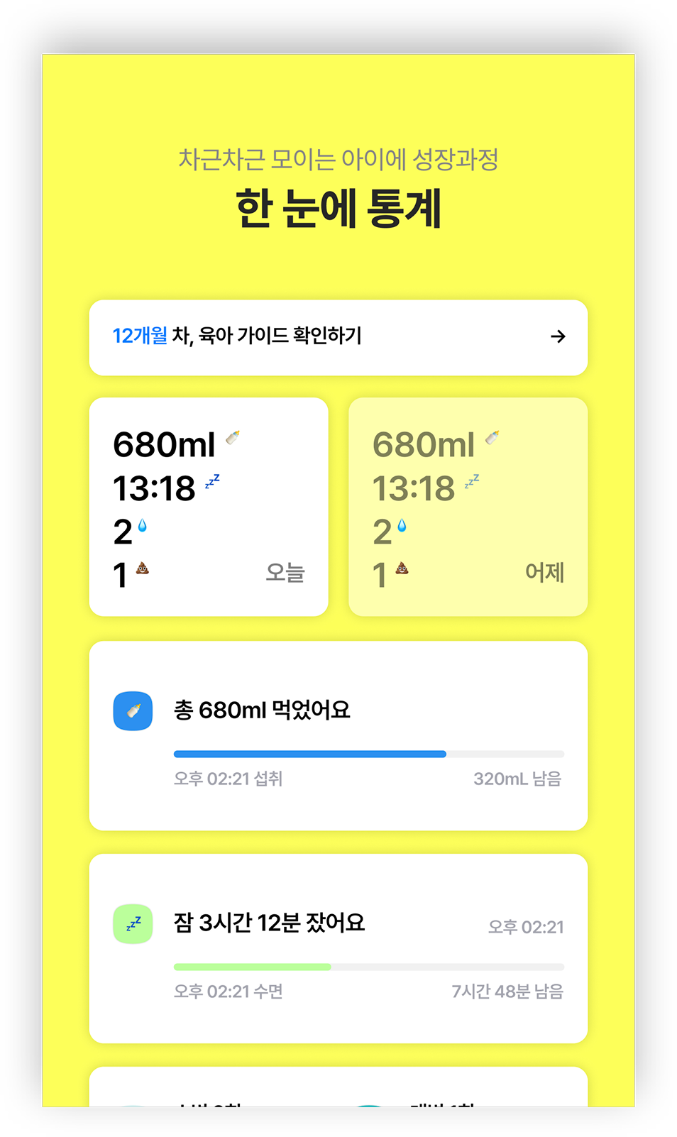 월간 통계 그래프