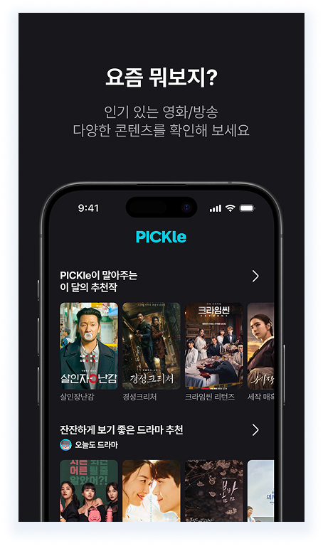 pickle 서비스 화면